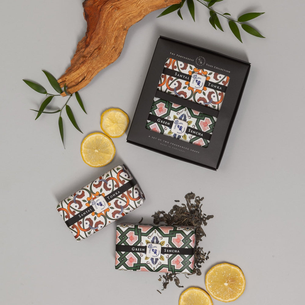 Castelbel-Tiles-Santal-Tonka-Lavender-Chamomile-Seifen-Geschenkset-2x200gr-3