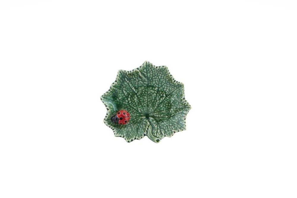 bordallo-pinheiro-countryside-leaves-blatt-mit-marienkaefer